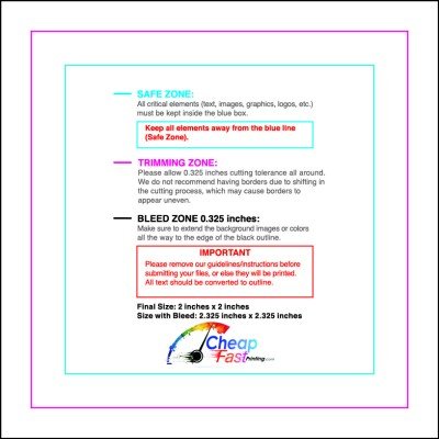 Template 2x2 Tile guideline preview