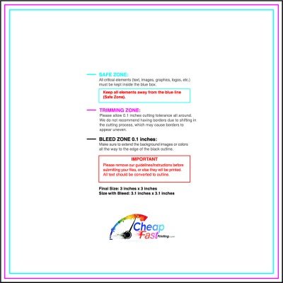 Template 3x3 Tile guideline preview