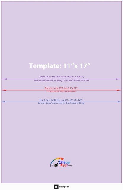 Canvas 11inx17in V guideline preview