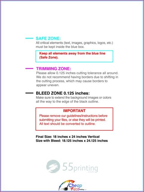 Canvas 18inx24in V guideline preview