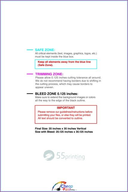 Canvas 20inx30in V guideline preview