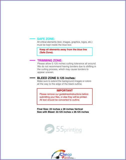 Canvas 22inx28in V guideline preview