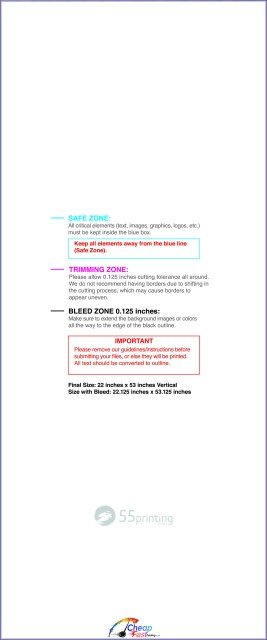 Canvas 22inx53in V guideline preview