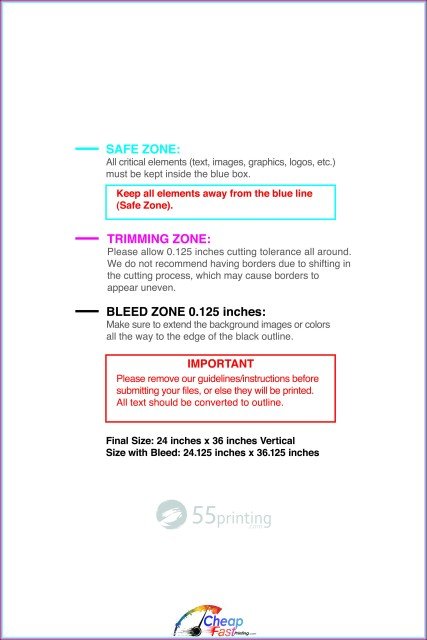 Canvas 24inx36in V guideline preview