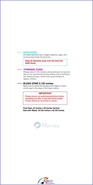 Canvas 24inx48in V guideline preview