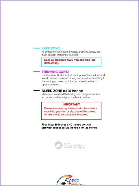Canvas 30inx40in V guideline preview