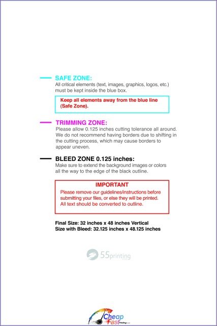 Canvas 32inx48in V guideline preview