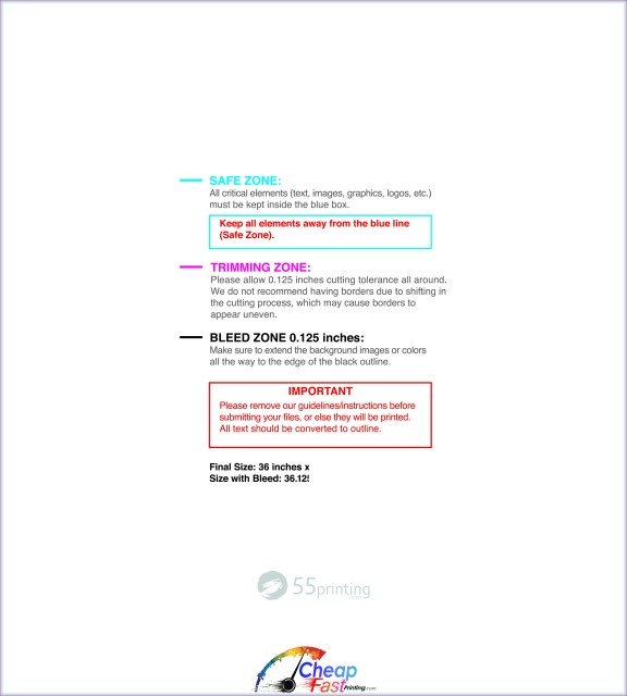 Canvas 36inx40in V guideline preview