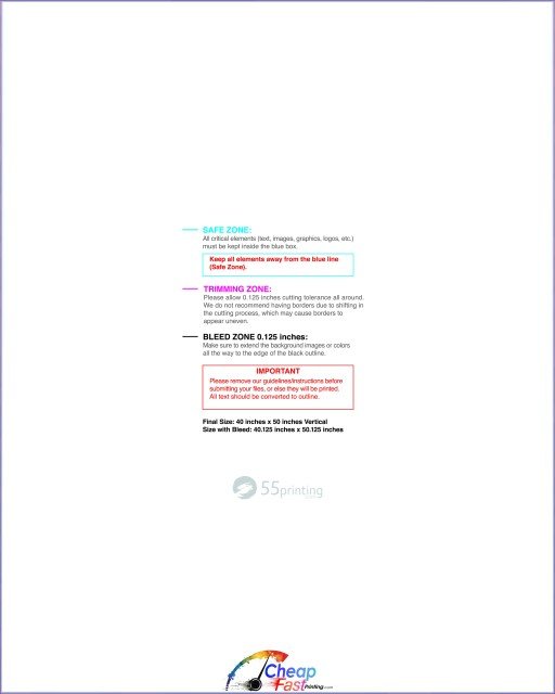 Canvas 40inx50in V guideline preview