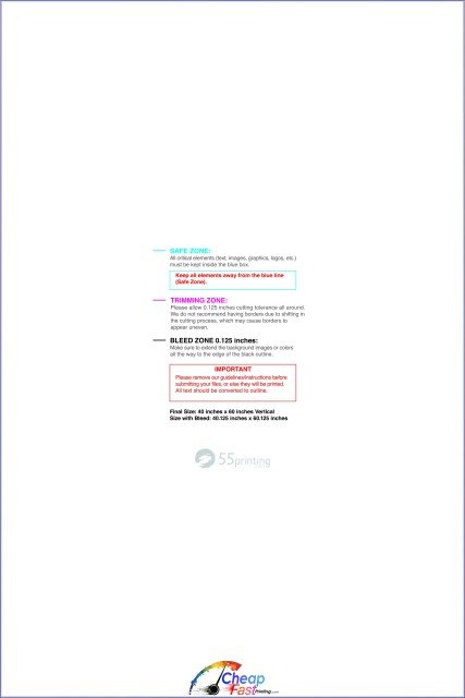 Canvas 40inx60in V guideline preview