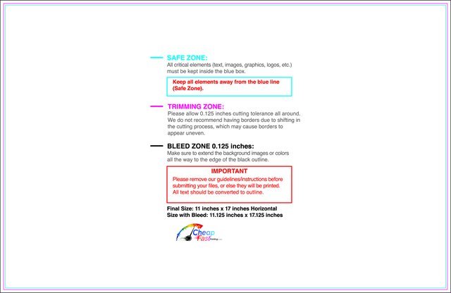 Carmagnets 11inx17in H Front guideline preview