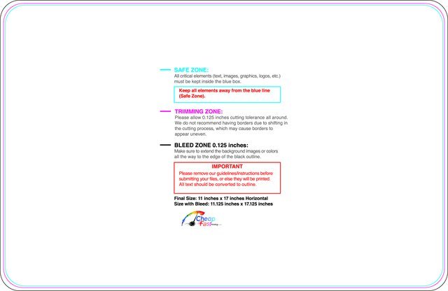 Carmagnets 11inx17in H Round Front guideline preview