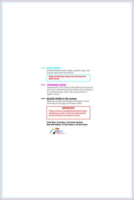 Carmagnets 12inx18in V Front guideline preview