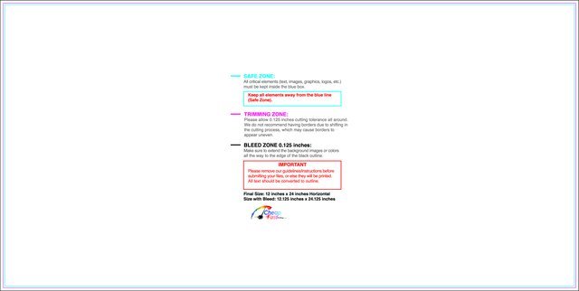 Carmagnets 12inx24in H Front guideline preview