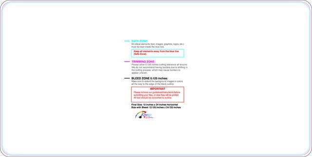 Carmagnets 12inx24in H Round Front guideline preview