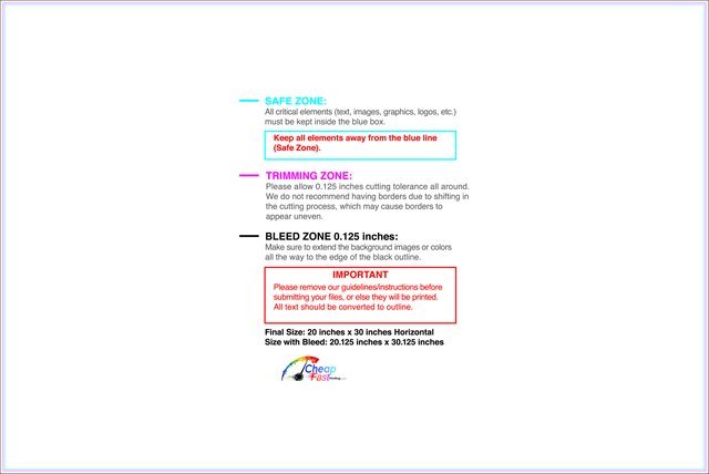 Carmagnets 20inx30in H Front guideline preview
