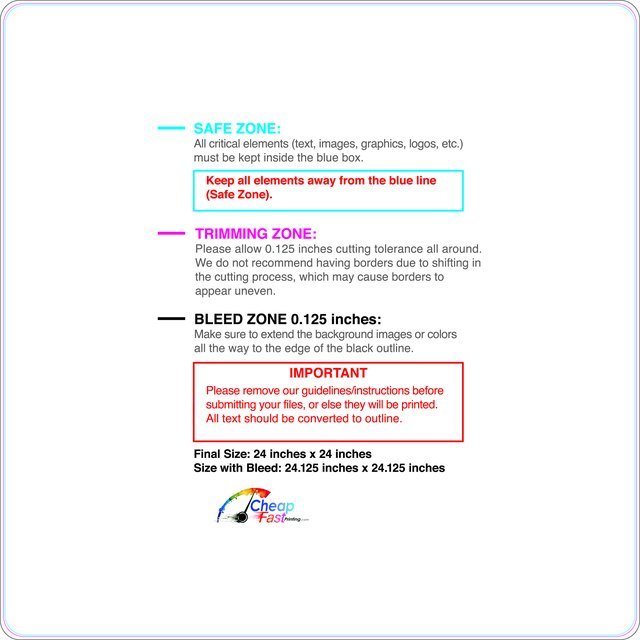 Carmagnets 24inx24in Round Front guideline preview