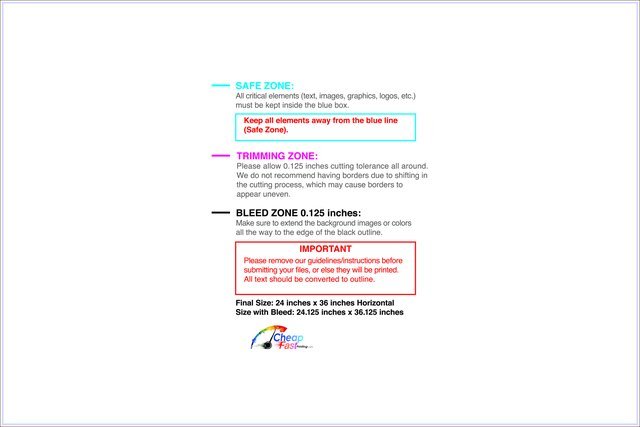 Carmagnets 24inx36in H Front guideline preview