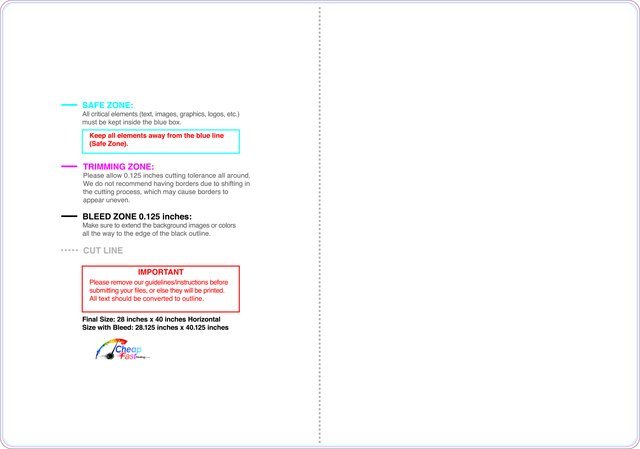 Carmagnets 28inx40in H Double Round Front guideline preview