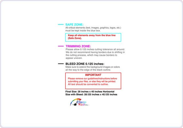 Carmagnets 28inx40in H Single Round Front guideline preview