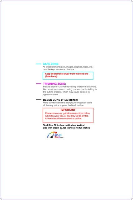 Carmagnets 32inx48in V Single Round Front guideline preview