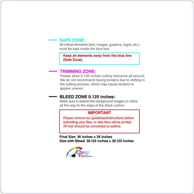 Carmagnets 36inx36in Round Front guideline preview