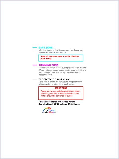 Carmagnets 36inx48in V Front guideline preview