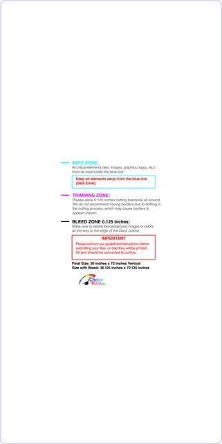 Carmagnets 36inx72in V Round Front guideline preview