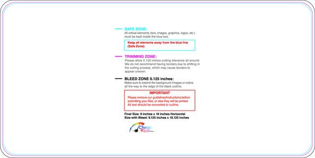 Carmagnets 9inx18in H Round Front guideline preview
