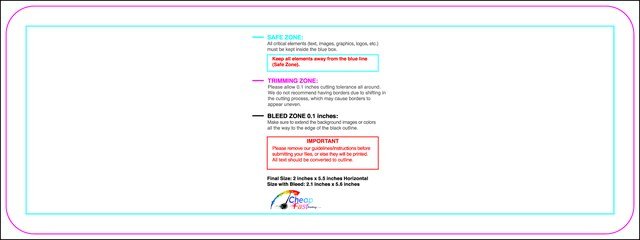 Clubflyer 2inx5.5in H Round Front guideline preview