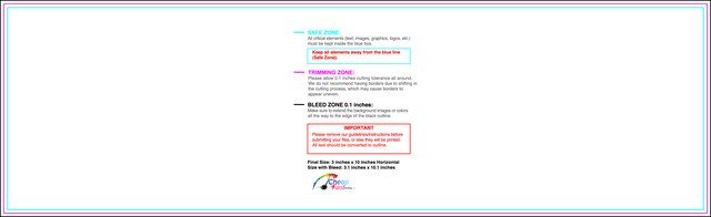 Clubflyer 3inx10in H Front guideline preview