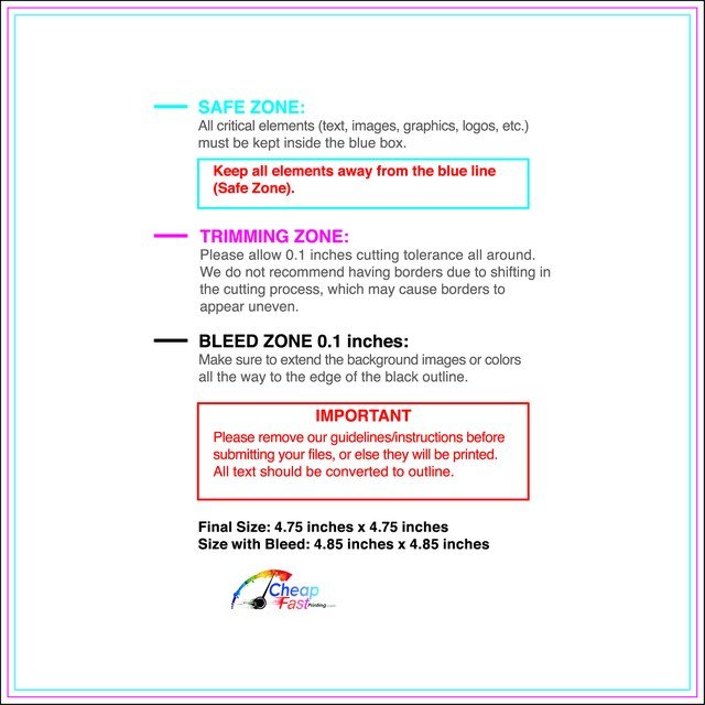 Clubflyer 4.75inx4.75in Front guideline preview