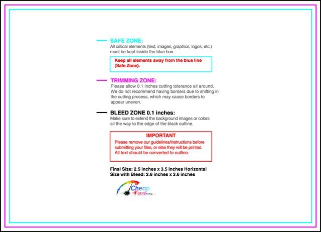 Collectorcard 2.5inx3.5in H guideline preview