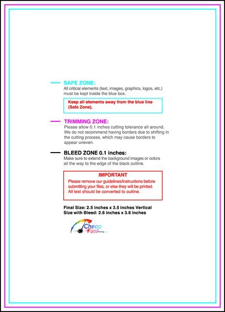 Collectorcard 2.5inx3.5in V guideline preview