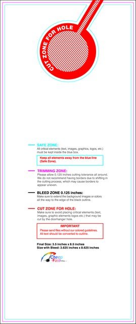 Doorhanger 3.5inx8.5in Back guideline preview