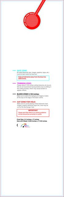 Doorhanger 5.5inx17in Back guideline preview