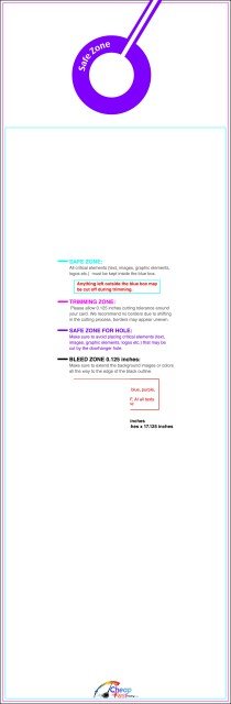 Doorhanger 5.5inx17in Back V guideline preview