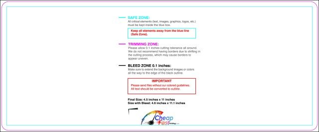 Eddm Postcard 4.5inx11in Round guideline preview