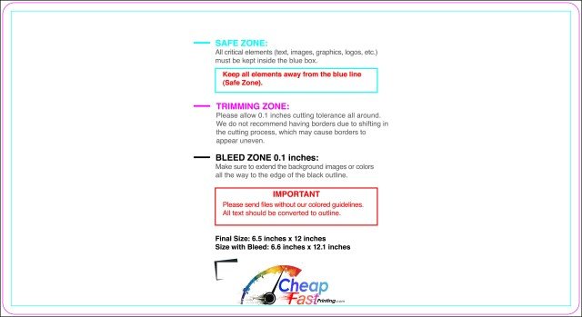 Eddm Postcard 6.5inx12in Round guideline preview