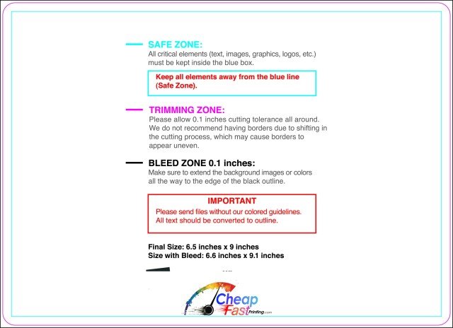 Eddm Postcard 6.5inx9in Round guideline preview