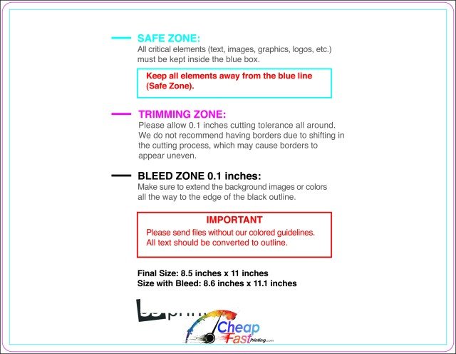 Eddm Postcard 8.5inx11in Round guideline preview