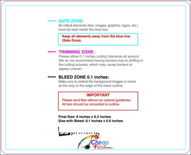 Eddm Postcard 8inx6.5in Round guideline preview
