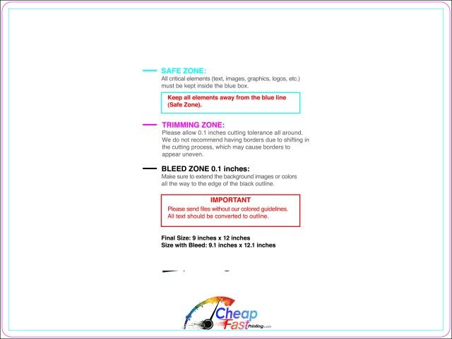 Eddm Postcard 9inx12in Round guideline preview