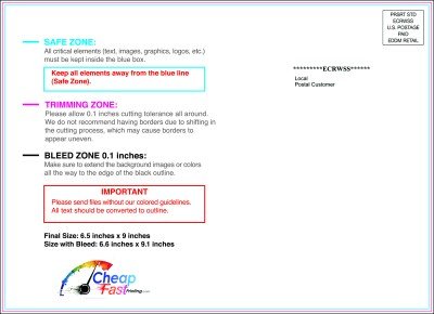 Eddm Eligible  Postcard 6.5inx9in H Back Eddm Side guideline preview
