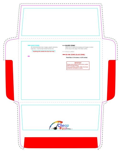 Envelope 5.75inx4.375in 4 4 guideline preview