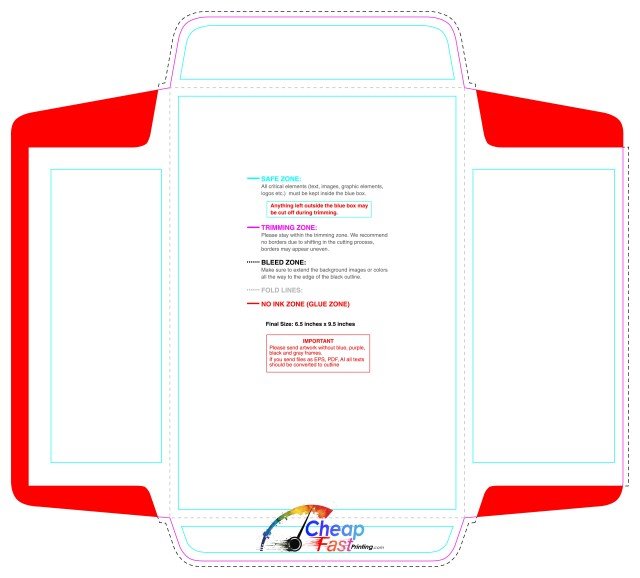Envelope 6.5inx9.5in Catalog 4 4 guideline preview