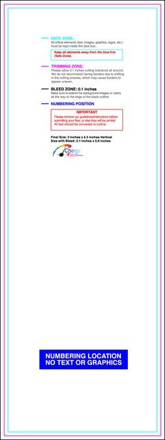 Eventtickets 2inx5.5in V T Back guideline preview