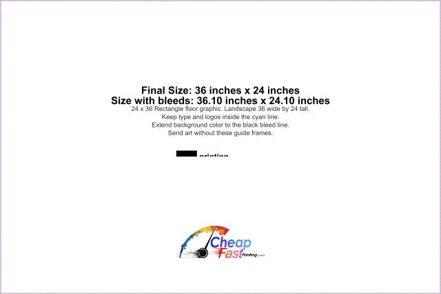 Floor Graphic 36inx24in H guideline preview