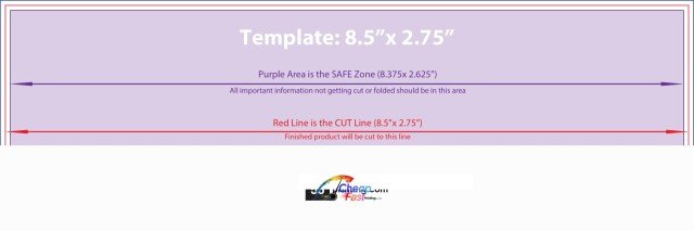Clubflyers 8.5inx2.75in H guideline preview