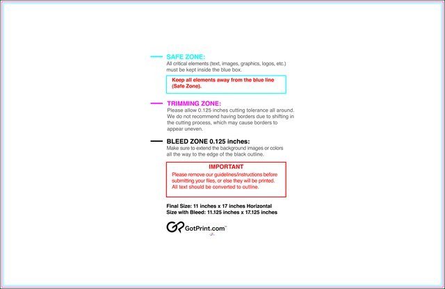 Flyer 11inx17in H Front guideline preview